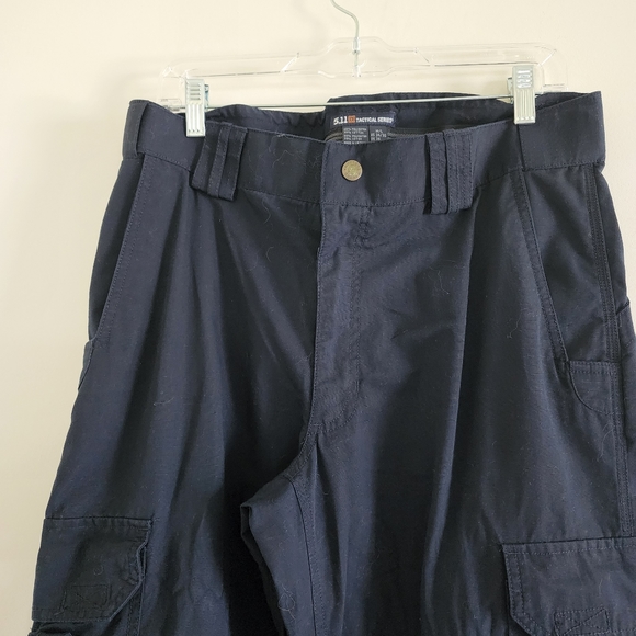 5.11 Men's Navy Blue Taclite Pro Ripstop Pants 34x32 - Picture 11 of 15